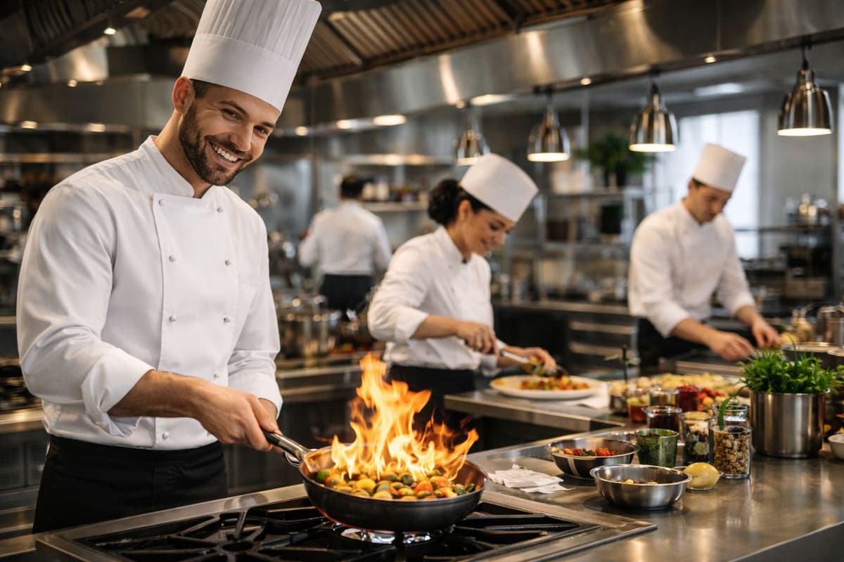La cocina se prepara con antelación